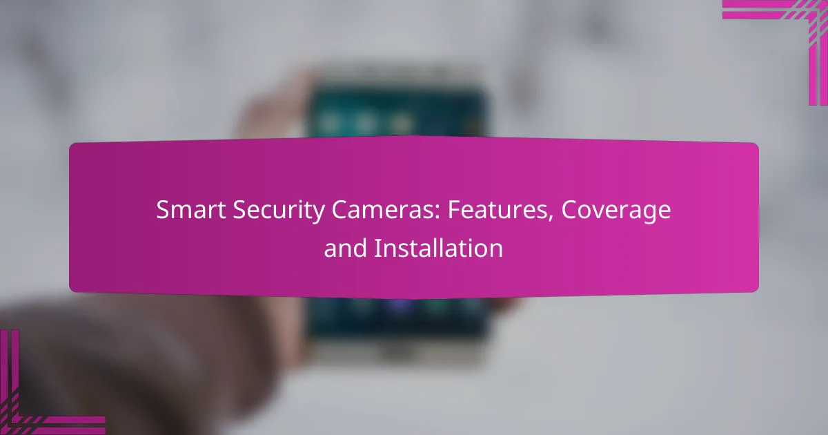 Smart Security Cameras: Features, Coverage and Installation